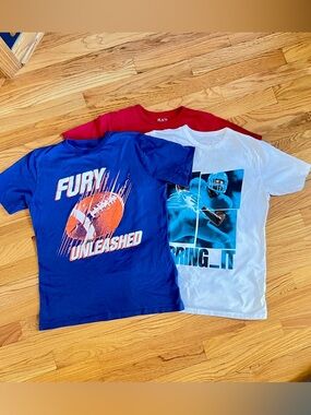 Set of 3 TCP Boys Short Sleeve Graphic Sports Tees Large 10 12